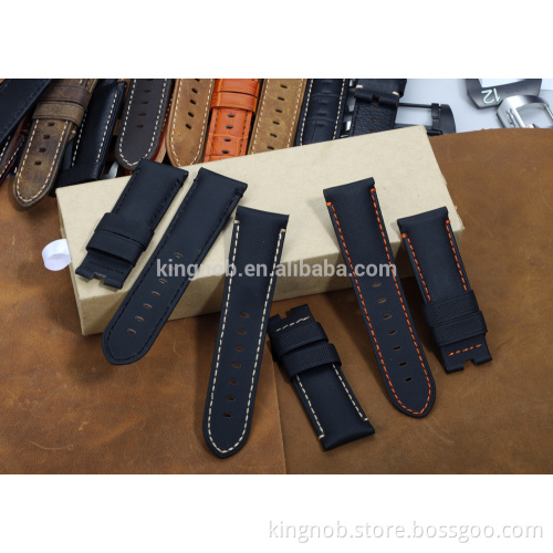 24mm rubber watch band stainless steel watch bands for panerai watch strap